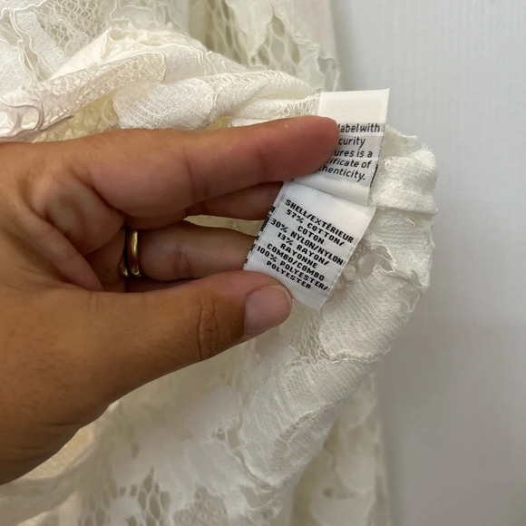 Diane von Furstenberg Lorelei Two Sheer Lace Shirt - Picture 7 of 7